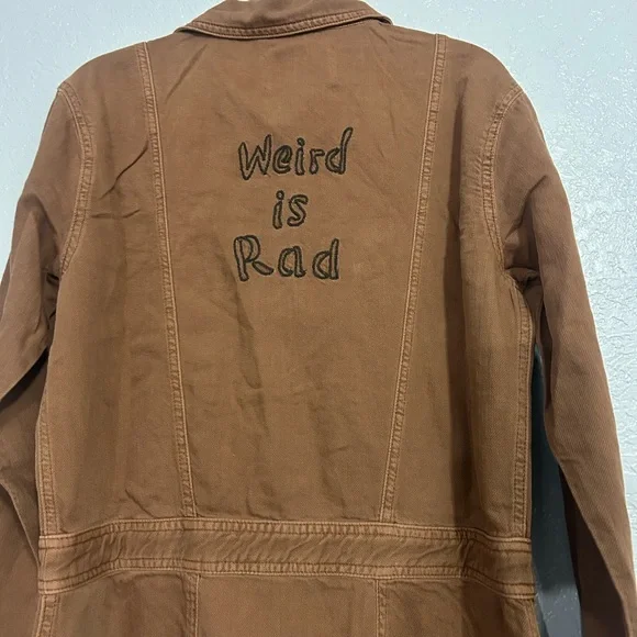 Free People x Sandrine Rose Women Burnt Brown Jumpsuit Weird is Rad NWT Medium - Picture 2 of 14